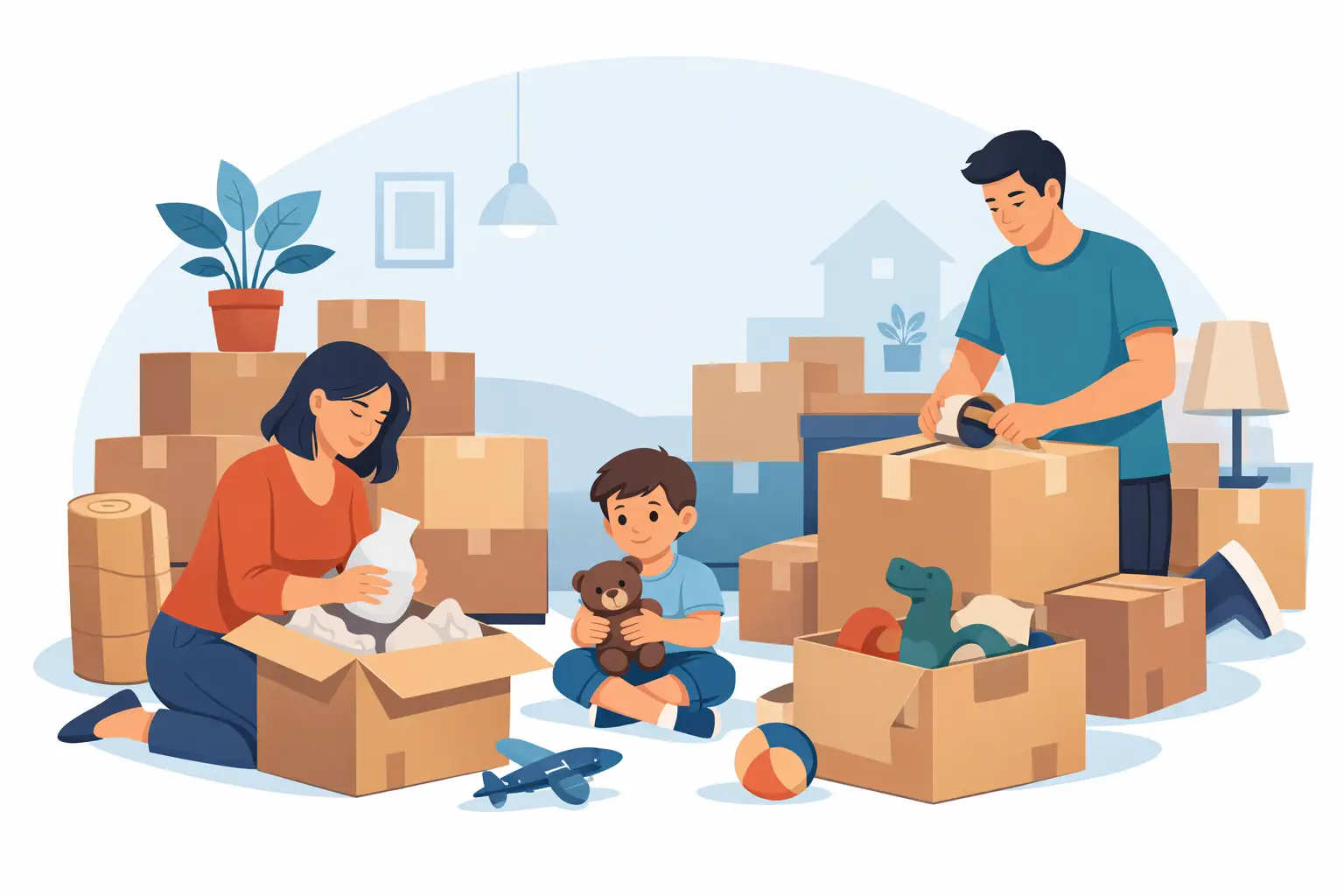 A Practical Guide to Packing a Family Home