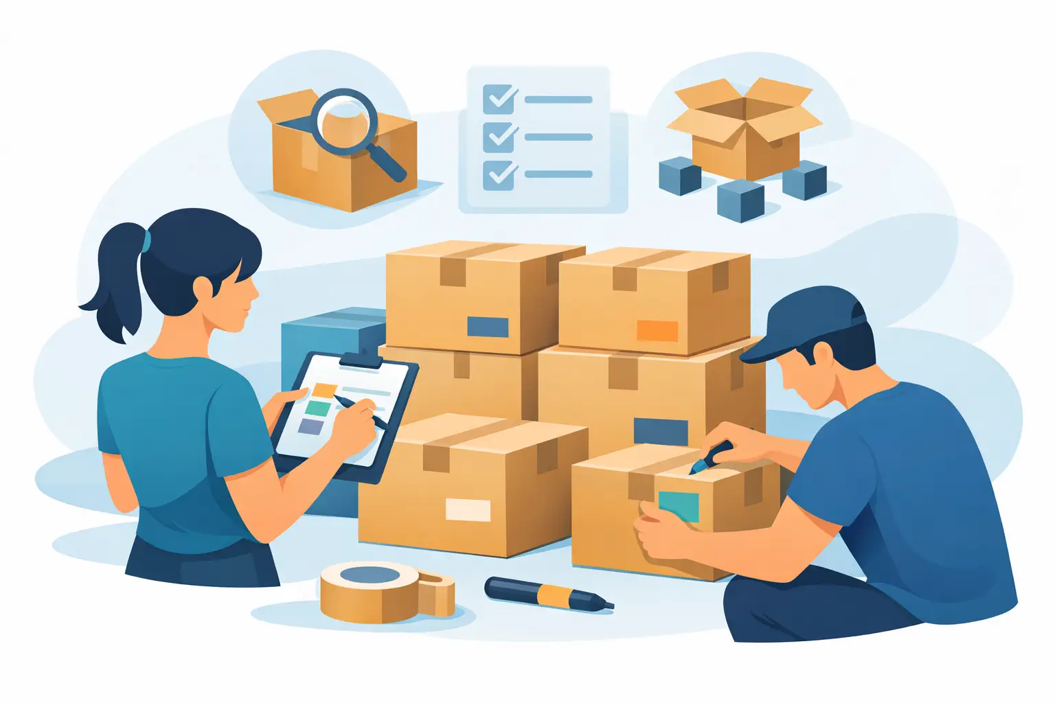How to Label Moving Boxes Without the Chaos