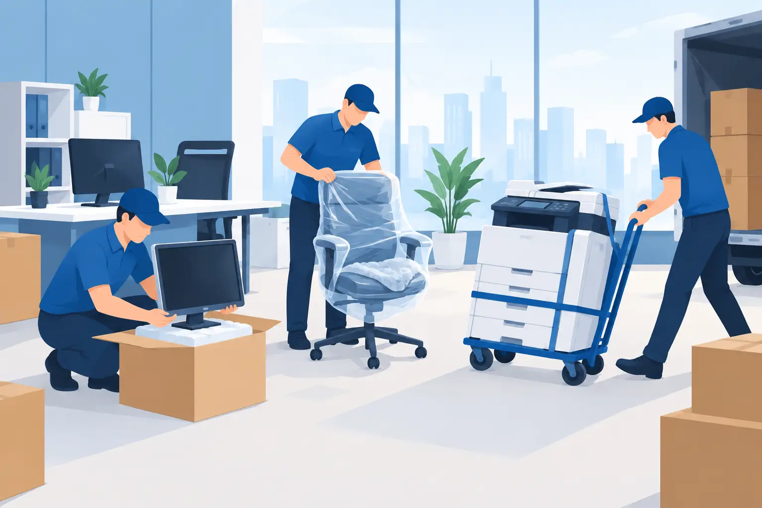 How to Relocate Office Equipment Without Damage