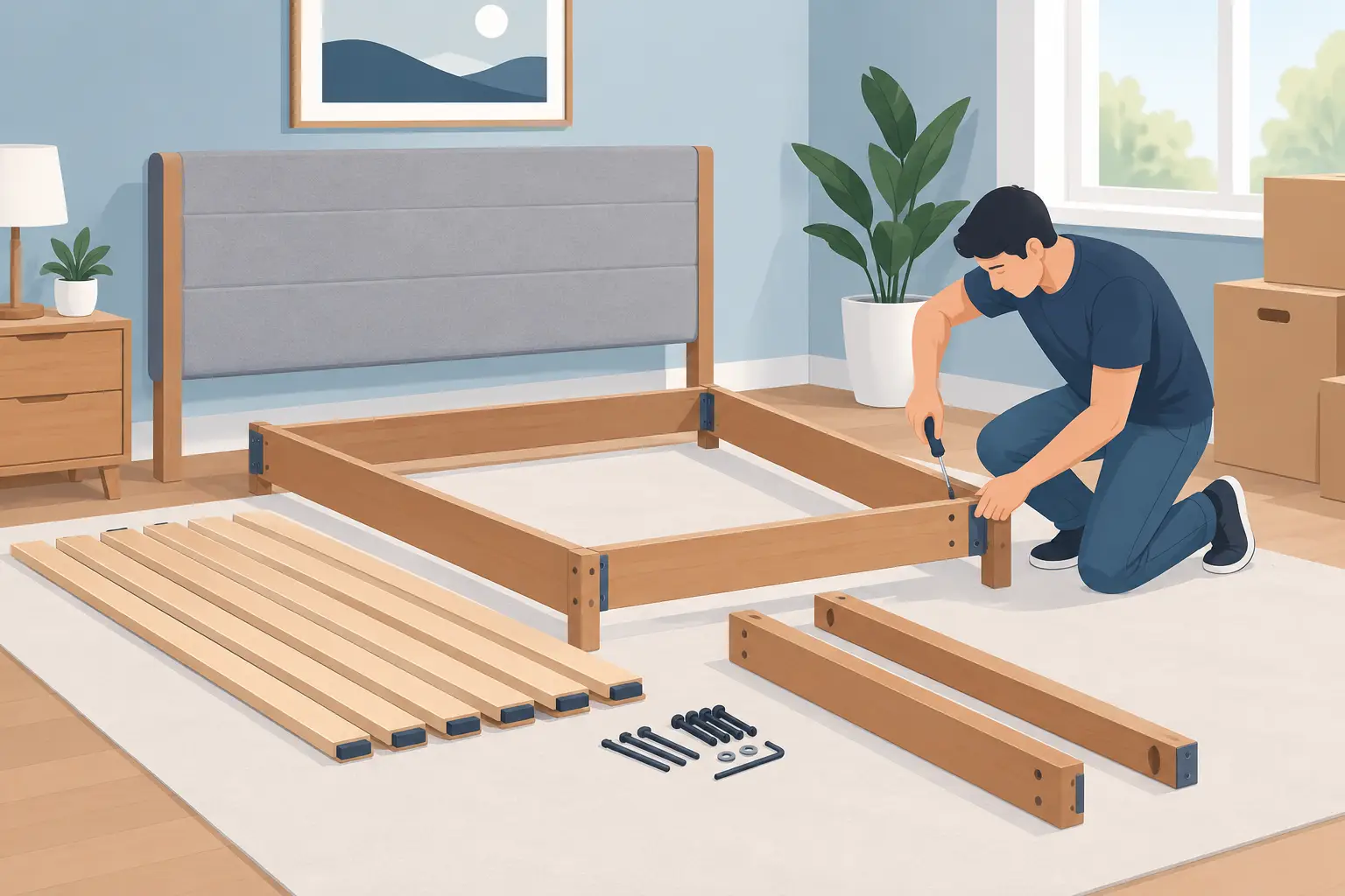 How to Dismantle Bed Frames Before a Move